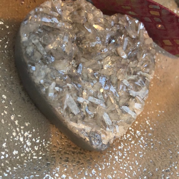 Druzy aura Heart ❤️ choker necklace iridescent - Picture 6 of 7